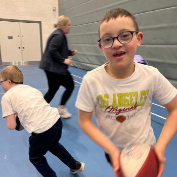 Zain enjoying Rugbytots